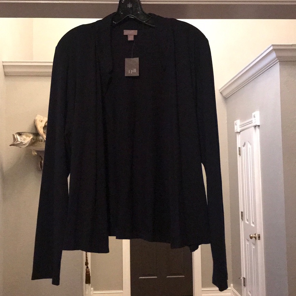 NWT J. Jill Deep Blue Stretch Jacket-L